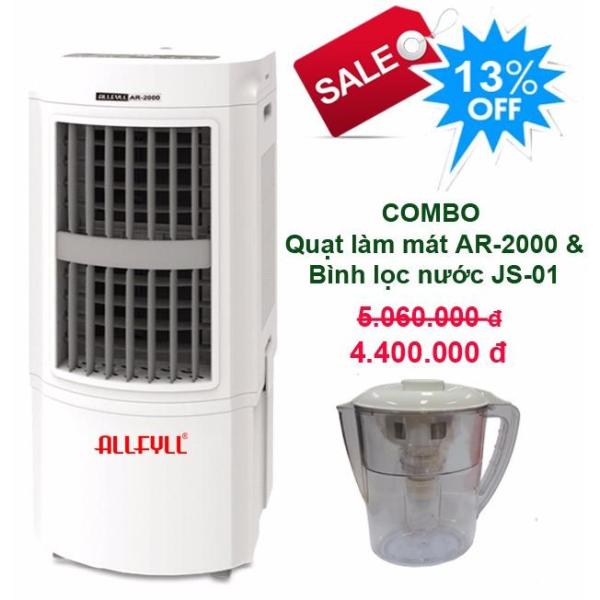 Bảng giá Combo máy làm mát Allfyll Thái Lan AR-2000 + Bình lọc nước mini JS-01