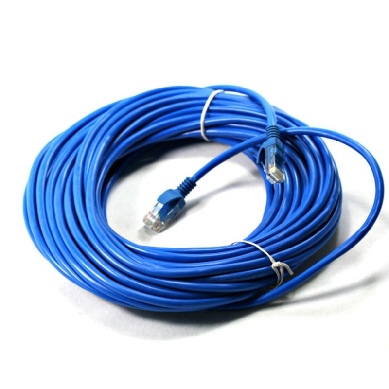 Giá bán Dây cáp mạng cat5e IT-Link bấm sẵn 2 đầu 60m (Xanh,Trắng)
