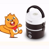Hộp cơm cắm điện 3 tầng inox Playbear 2019