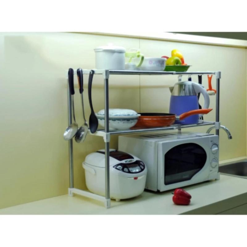 Kệ/ giá Để Đồ Lò Vi Sóng Tiết Kiệm Không Gian (Trắng)