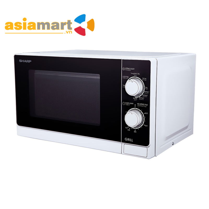 Lò điện tử có nướng Sharp R-G221VN-W 20L (Trắng)