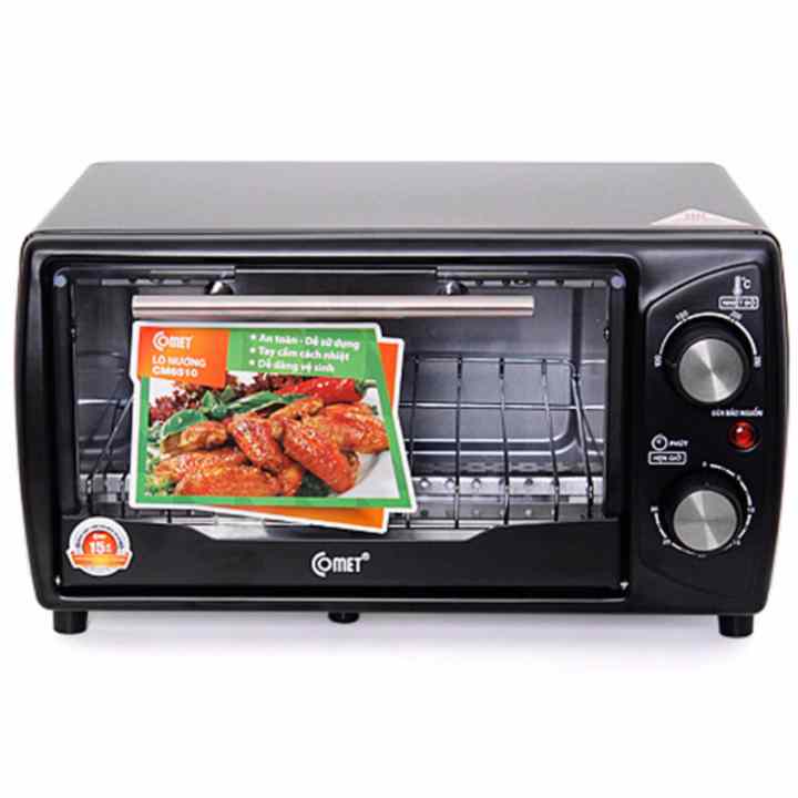 Lò nướng điện đa năng 10 lít Comet CM6510 (Đen)