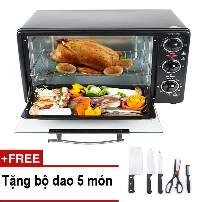 Bảng giá Lò nướng điện Mishio 26 lít + Tặng bộ dao làm bếp 5 món Điện máy Pico