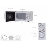 Lò vi sóng AQUA AEM-G2088W/V 20L (Trắng)