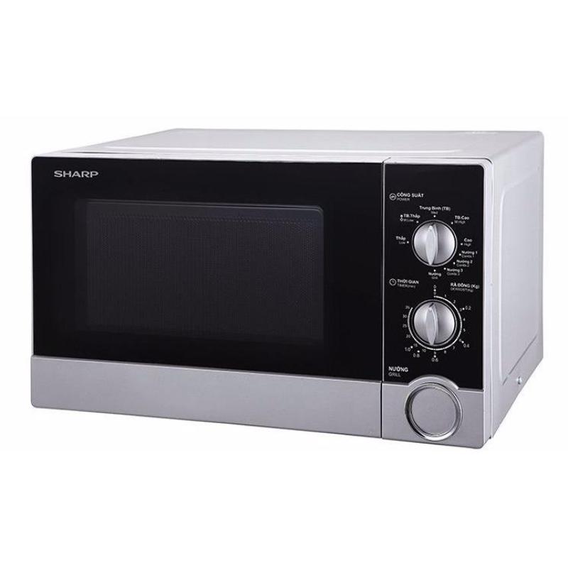 Lò vi sóng có nướng cơ Sharp R-G302VN-S 23L (Đen bạc)
