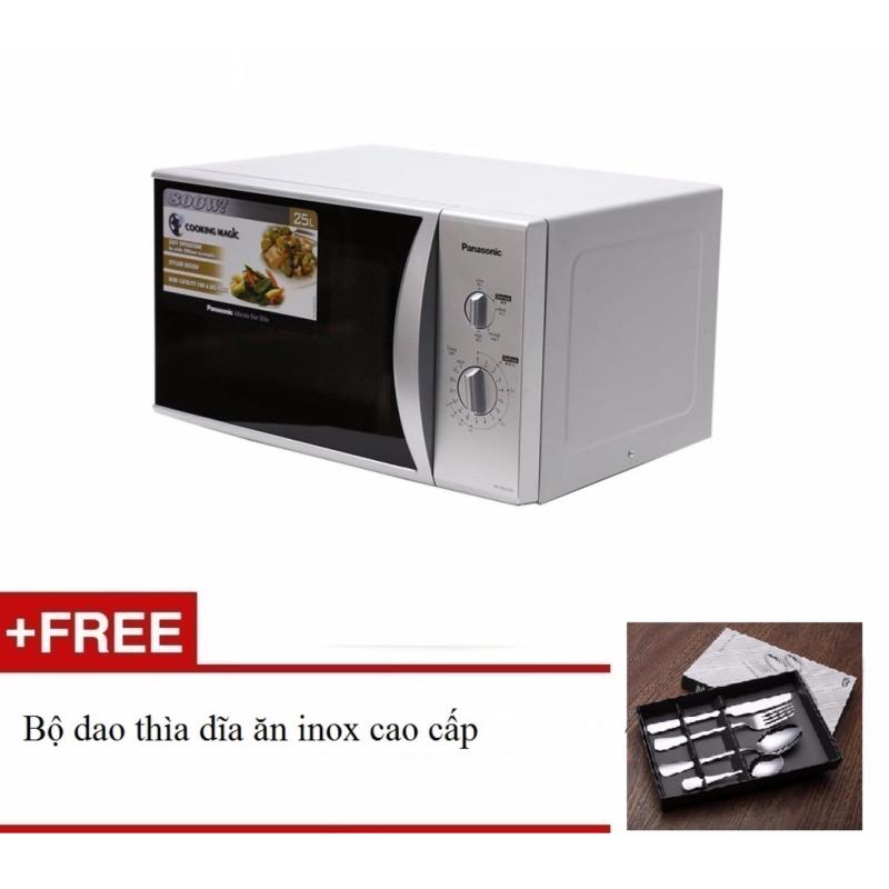 Lò vi sóng Panasonic NN-SM33HM 25 lít tặng Bộ dao thìa dĩa ăn inox cao cấp