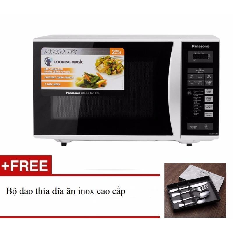Bảng giá Lò vi sóng Panasonic PALM-NN-ST34 MYUE 25L tặng Bộ dao thìa dĩa ăn inox cao cấp Điện máy Pico