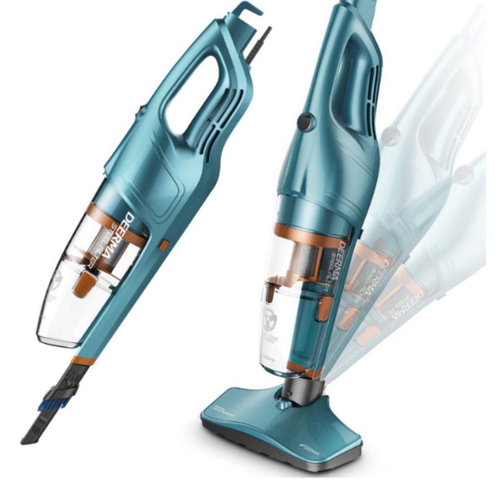 Máy Hút Bụi Cầm Tay DEERMA DX900 Lọc Inox ( Xanh )