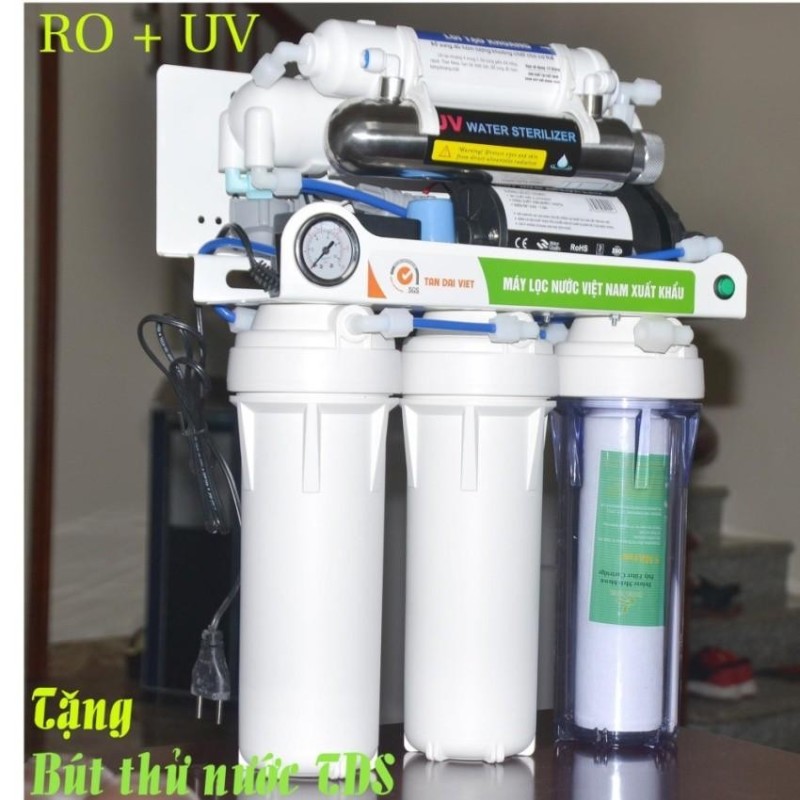 Máy Lọc Nước Đèn UV 7 Cấp TDV ( Bản Cao Cấp) + Tặng bút thử nước TDS