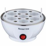 Máy luộc trứng hấp thức ăn 1 tầng đa năng Soar (Trắng) KS183