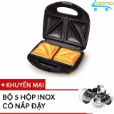 Máy nướng kẹp làm bánh mì sf-01a tặng bộ 5 hộp inox