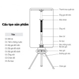Máy sấy quần áo TIROSSTS883, Công suất 1200W