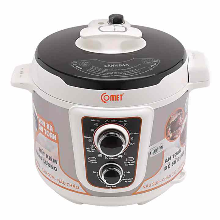 Nồi áp suất đa năng Comet CM6158 5L (Trắng)