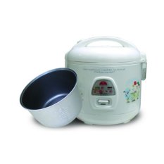 Nồi cơm điện Kim Cương nắp gài 1.0L (trắng)