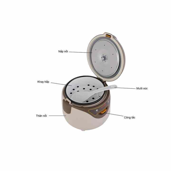 Nồi cơm điện Mini 0.8L CFXB16YB3VN-36 (Trắng nâu)