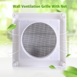 epayst Plastic Air Vent Grille Cover 3 Flaps Wall Duct Ventilation Grill With Net 20*20cm