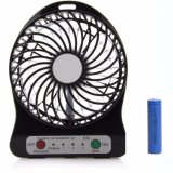 Quạt sạc pin 3 tốc độ và 1 pin sạc (Đen)