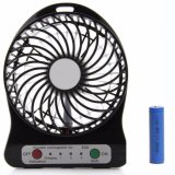 Quạt sạc pin 3 tốc độ và 1 pin sạc (Đen)