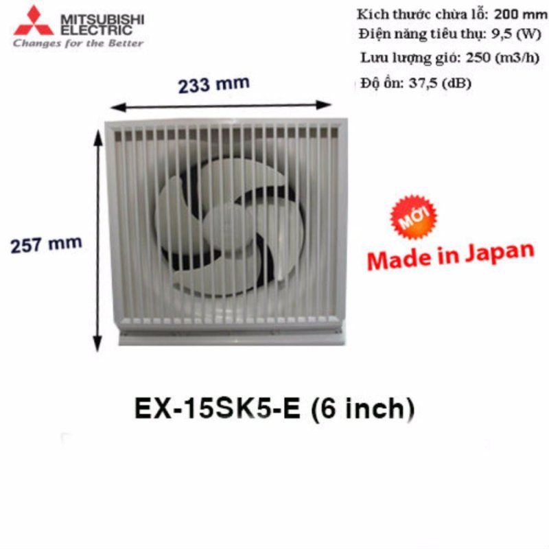 Quạt thông gió Mitsubishi EX-15SK5-E