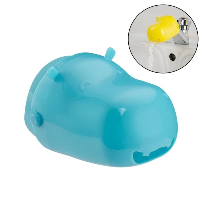 Womdee Upgraded Double Outlets Cartoon Hippo Animal Faucet Extender Children Hand Washing Auxiliary Tap Extender Household Hydrant Accessories Bathroom (Random Color) - intl