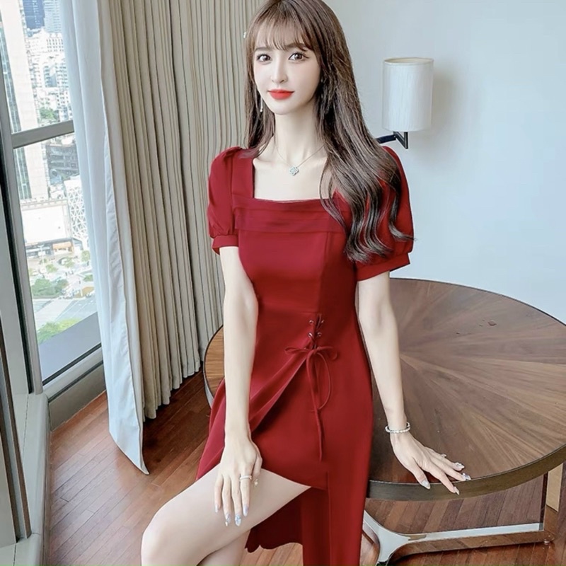 ĐẦM CỔ VUÔNG, ĐAN DÂY (có ảnh thật) ms141