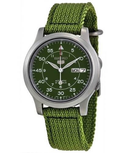 Đồng hồ cơ nam seiko 5 quân đội cao cấp automatic + thẻ bảo hành