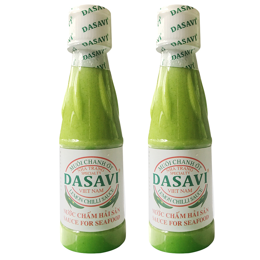 Combo 2 chai muối chanh ớt DASAVI xanh 260g