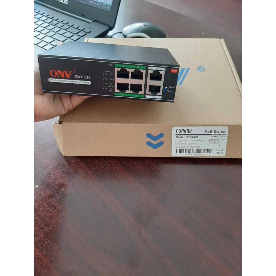 Switch Poe Onv 6 Cổng Model Onv-H1064phc- Hàng Chính Hãng
