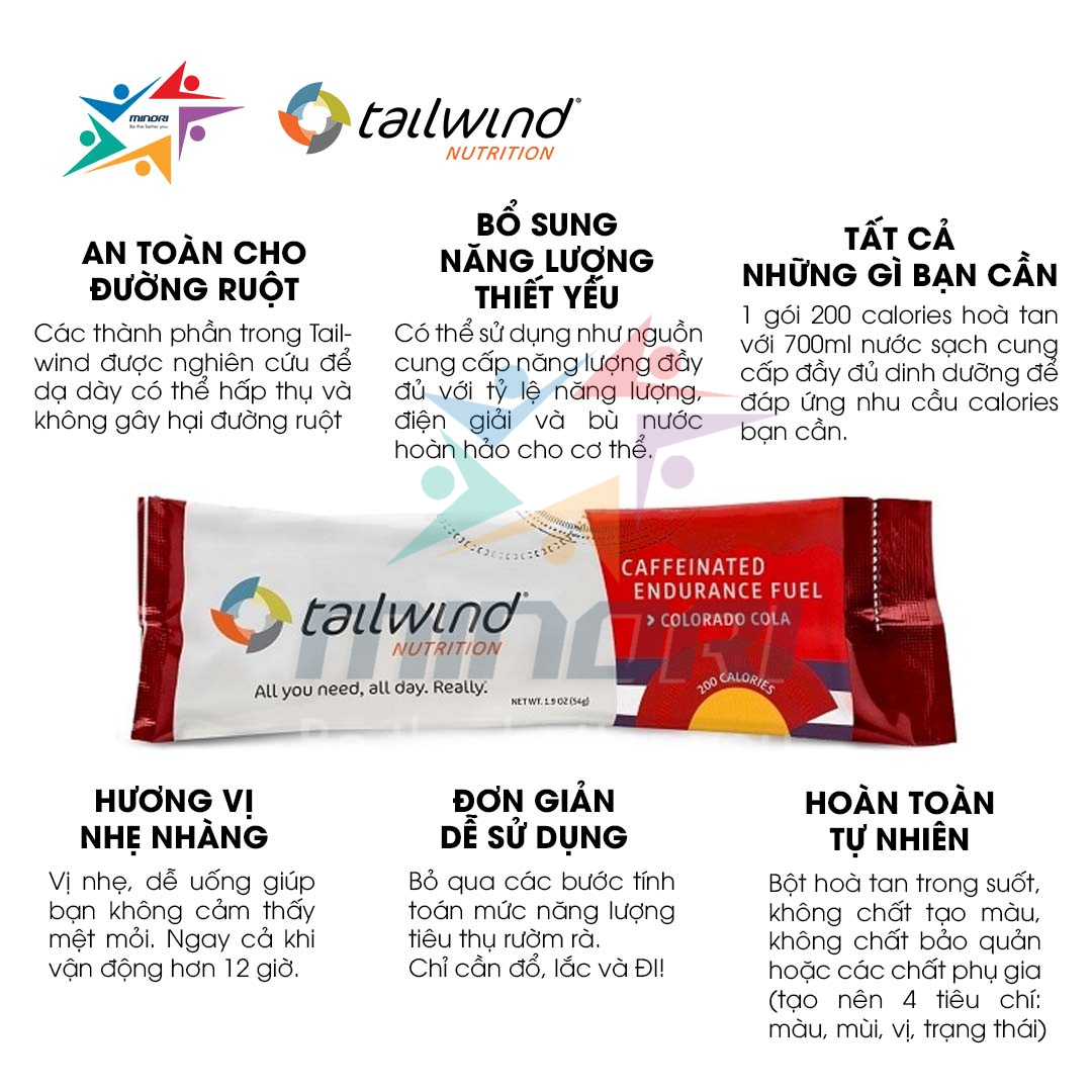Thực Phẩm Bổ Sung TailWind Caffeinated Endurance Fuel Colorado 2 Serving