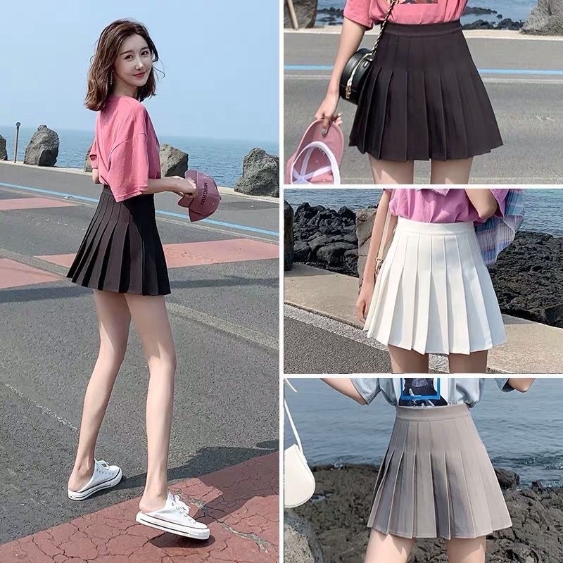 [HCM]Chân Váy Tennis Trơn Đủ Màu