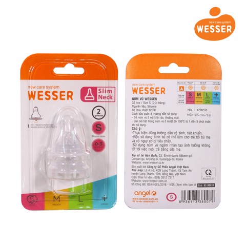 SET 2 NÚM TY WESSER CỔ HẸP (đủ size)