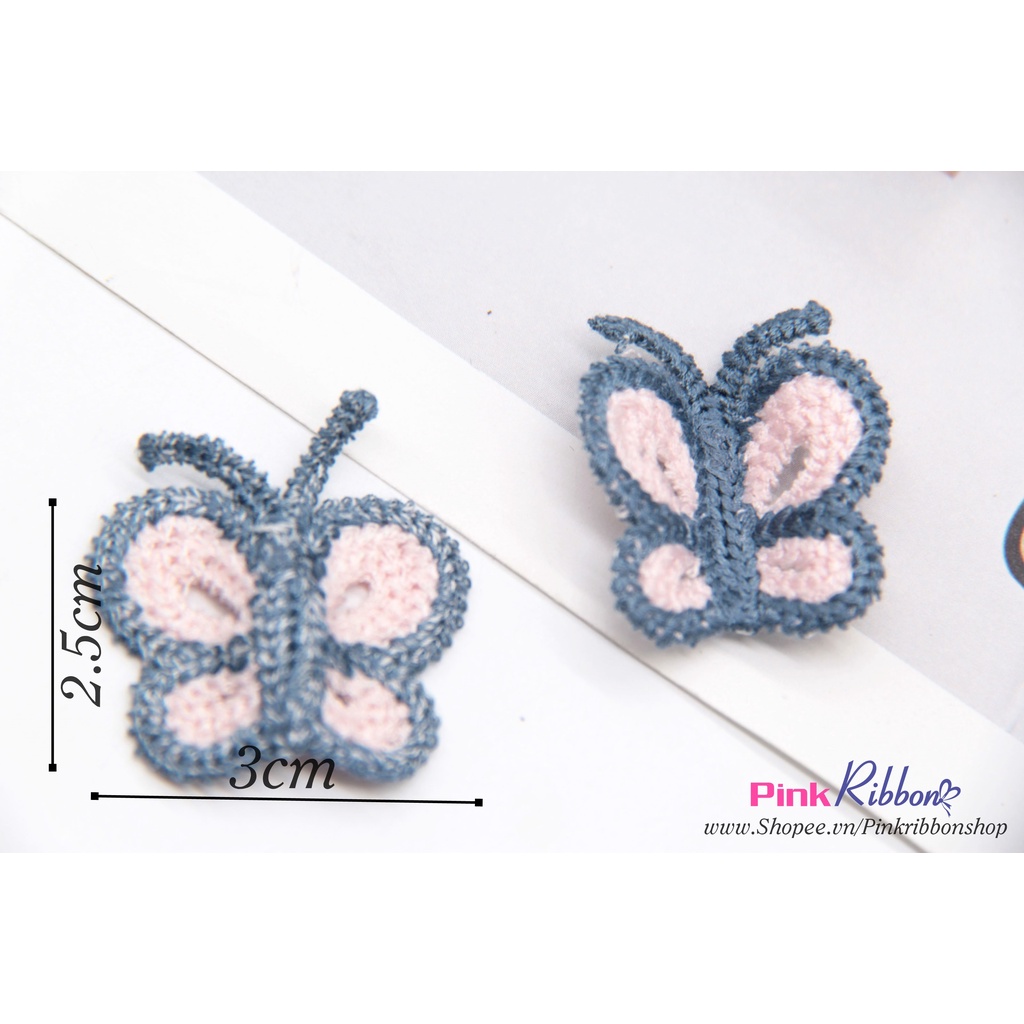 SET 2c - Bướm len cao cấp kích thước 3cm