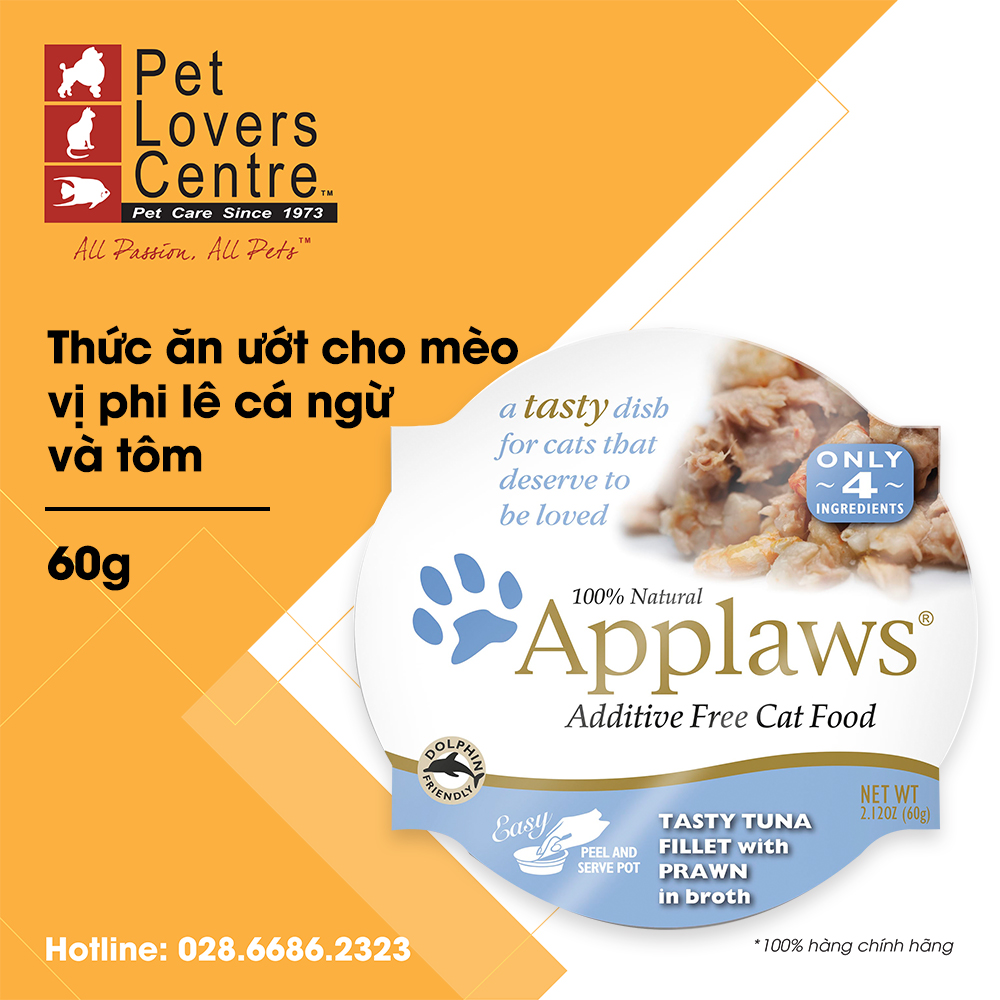 [9 vị] [60g] Pate cho mèo APPLAWS  POT CATS