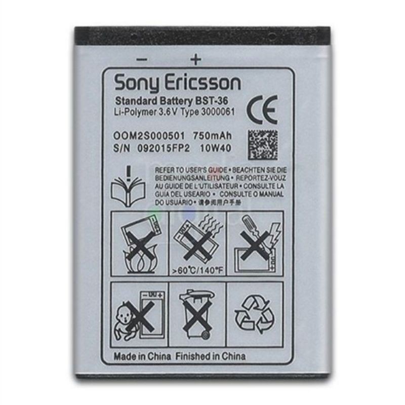 Pin sony ericsson BST36 xịn bảo hành đổi mới