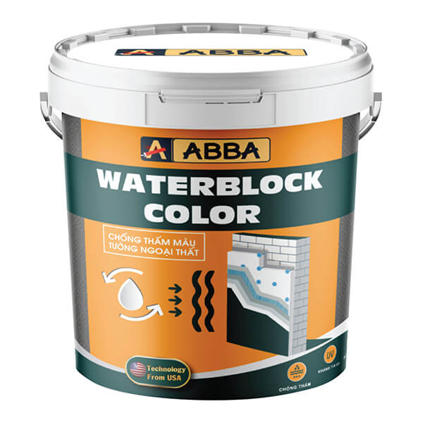 SƠN CHỐNG THẤM ABBA WATERBLOCK COLOR (CHỐNG THẤM PHA MÀU) _ 5 LÍT _ 18 LÍT