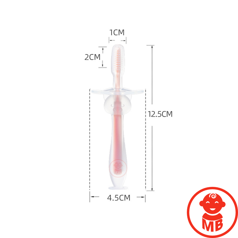 Bàn chải đánh răng silicon siêu mềm cho bé