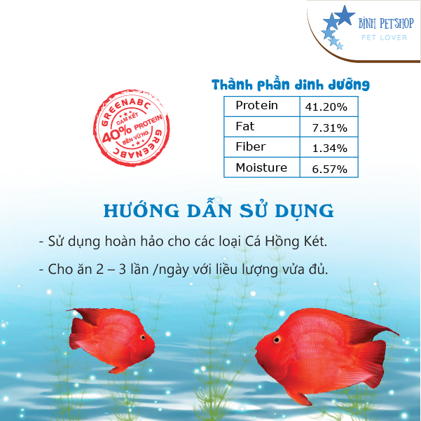 Thức ăn cho Cá Hồng Két (Red Parrot Fish)