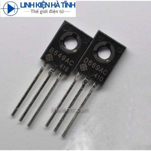 10 CẶP TRANSISTOR ÂM THANH 2SD669 2SB649 D669 B649 MỚI