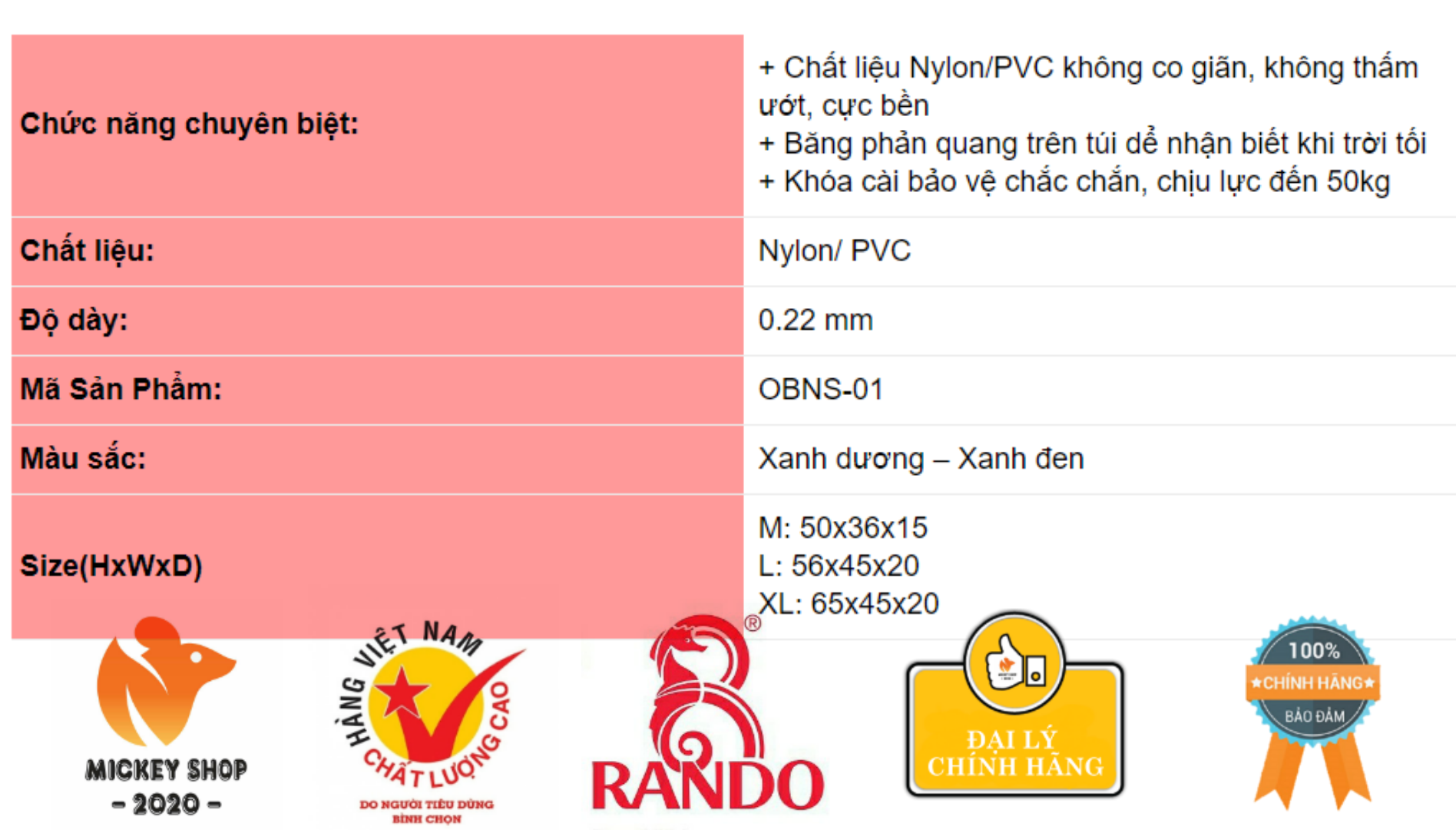 [ HỮU ÍCH ] Túi Chống Nước Rando Waterlock - Đa Dụng - OBNS-01