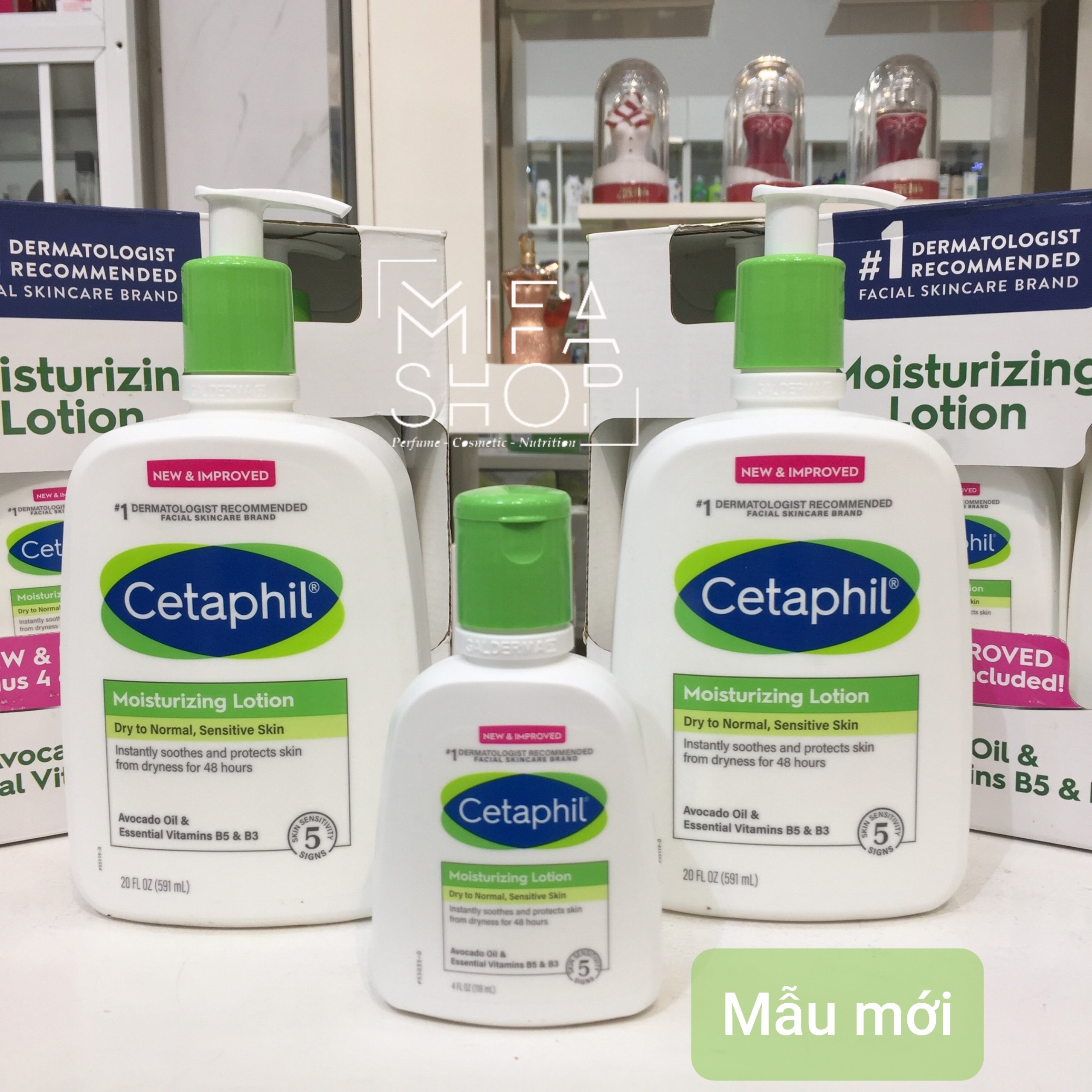 Bộ dưỡng thể cetaphil 2x 591ml mini 118ml