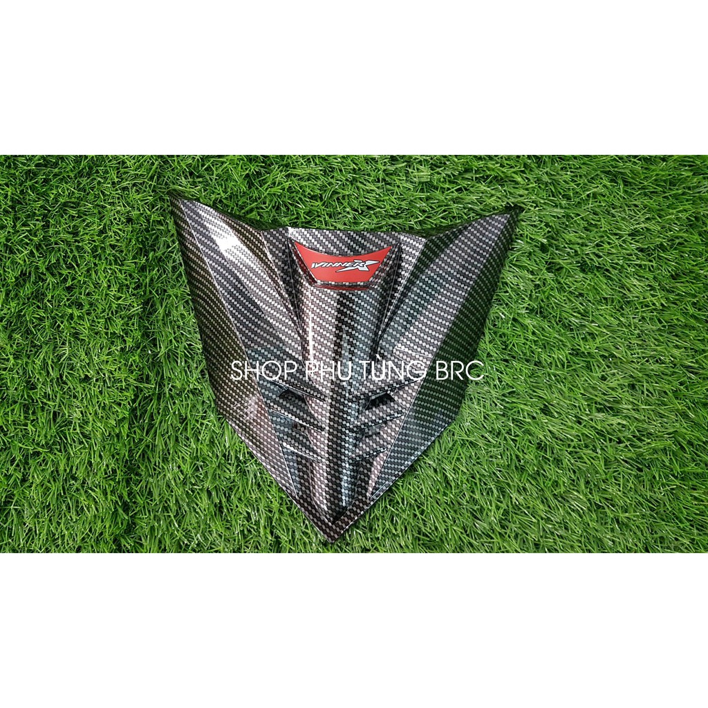 Ốp mặt nạ tem đỏ sơn màu xe WINNER X V2 2019 - 2021( 1 CÁI , có keo sẵn bên trong).