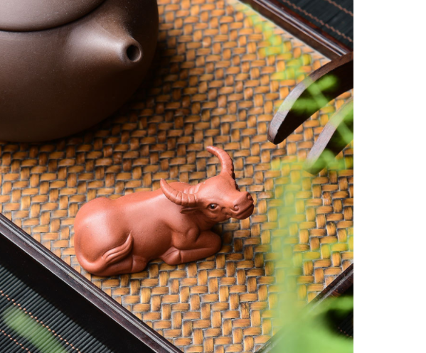 Tượng trâu mini trang trí bàn trà tiểu cảnh mô hình bonsai- Mô hình tượng trâu bát quái trang trí decor