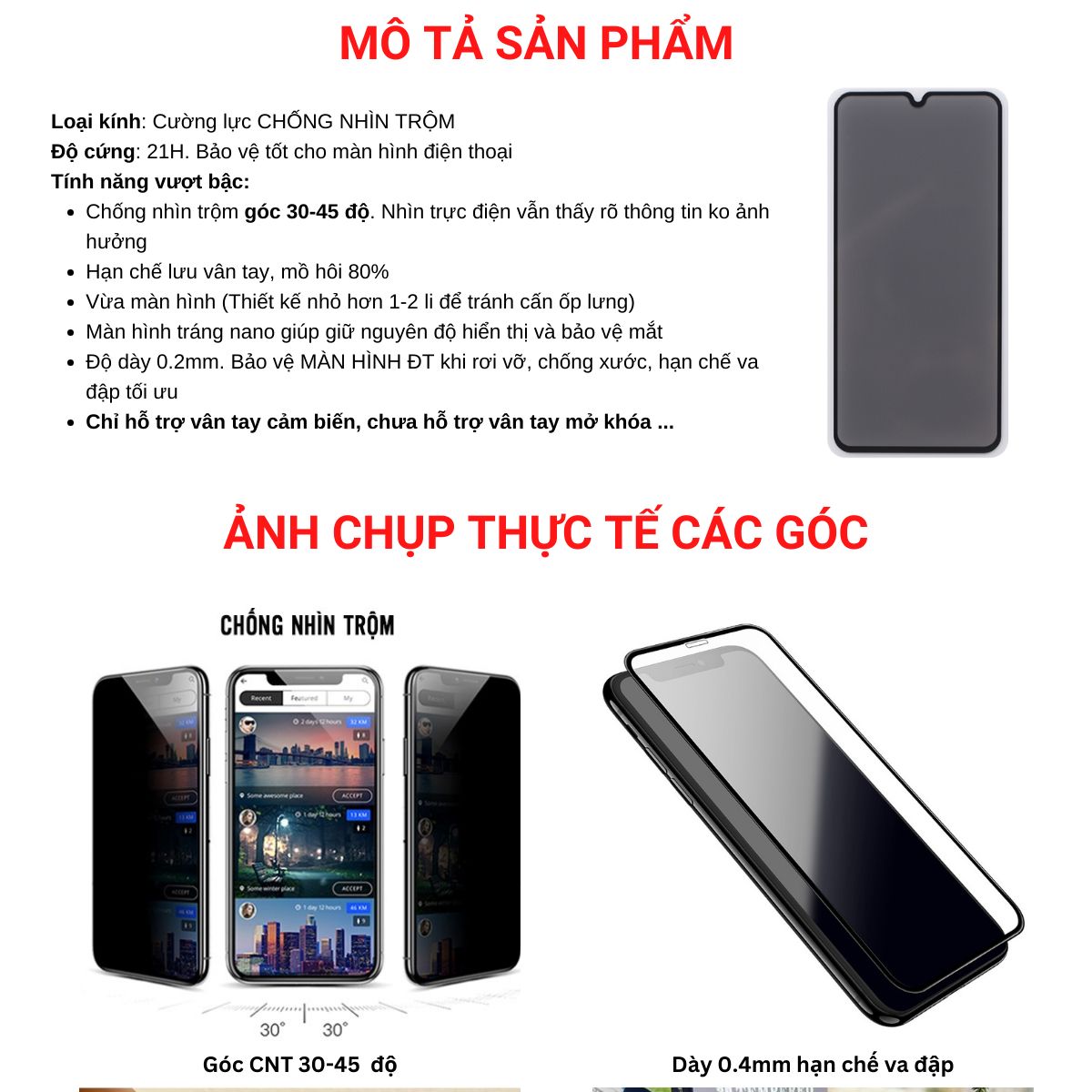 [Tặng bộ dán] Cường lực Chống Nhìn Trộm Redmi 14c 13 12 13c 13x 12c Note 14 13 12 11 10 9 11s 10s Pro K50 K40 K30 K20 A1 A2 A3 A2+ A3+