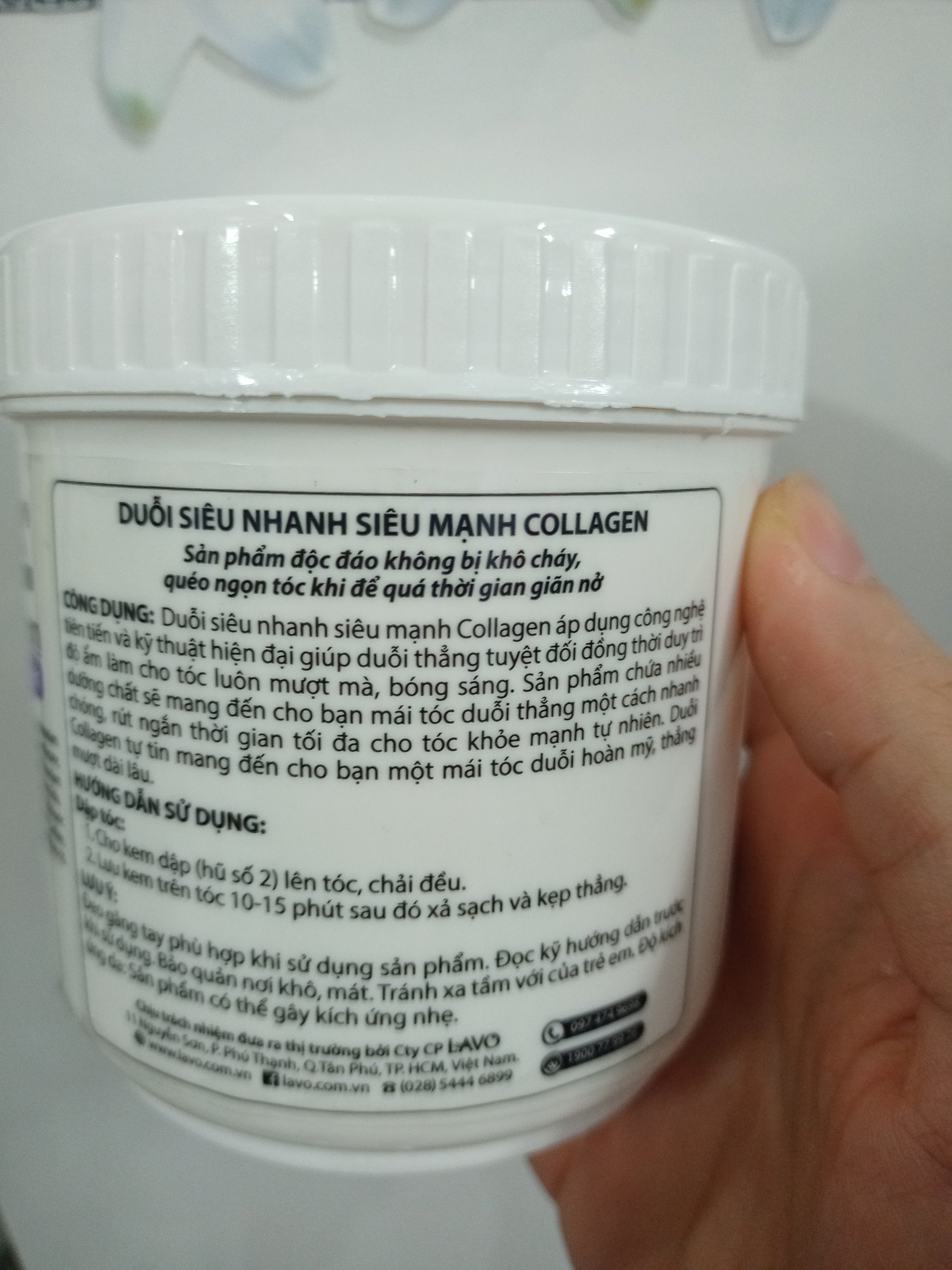 Duỗi tóc Lavox tím 500ml