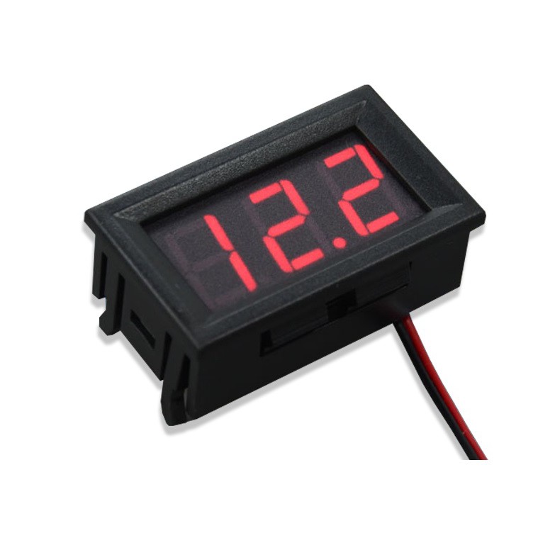 Đồng hồ đo điện áp, vôn kế dc 0-30v - size lớn 0.56 inch