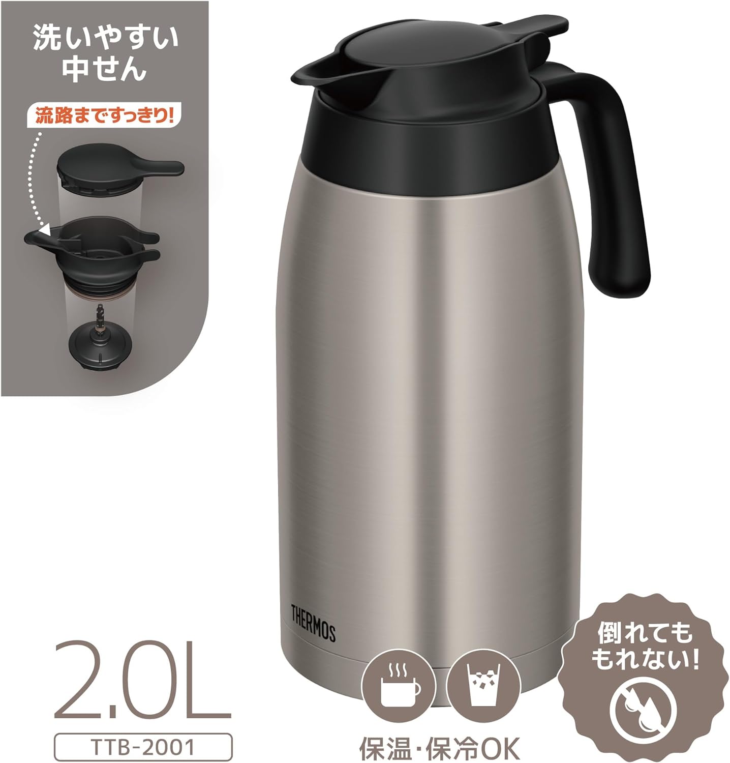 [THERMOS NHẬT] Phích giữ nhiệt Thermos 2L mẫu mới