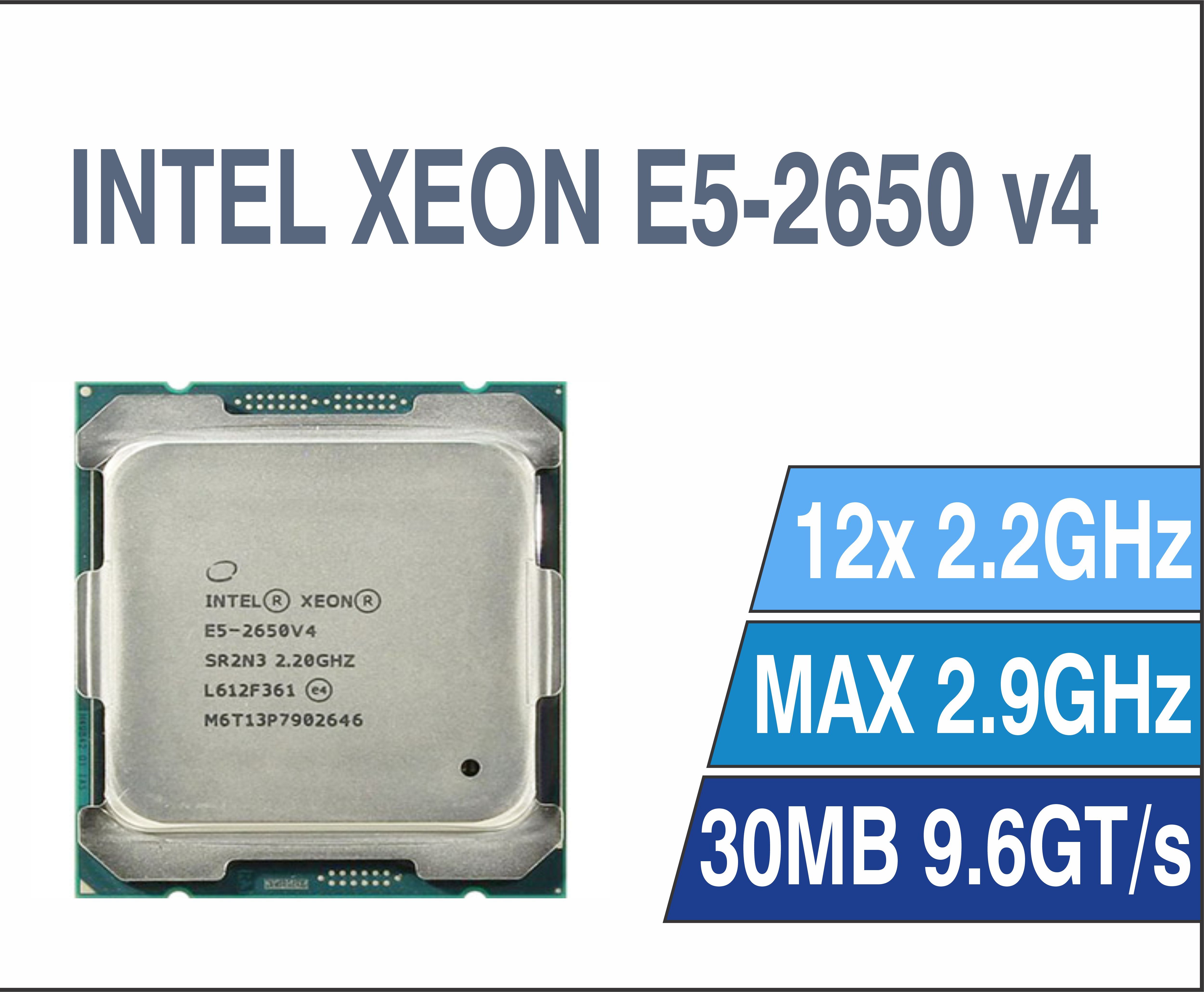 CPU INTEL XEON E5 2650V4 (12C/24T, 30M CACHE, 2.2GHZ TURBO 2.9GHZ) SOCKET 2011. Bảo hành 12T