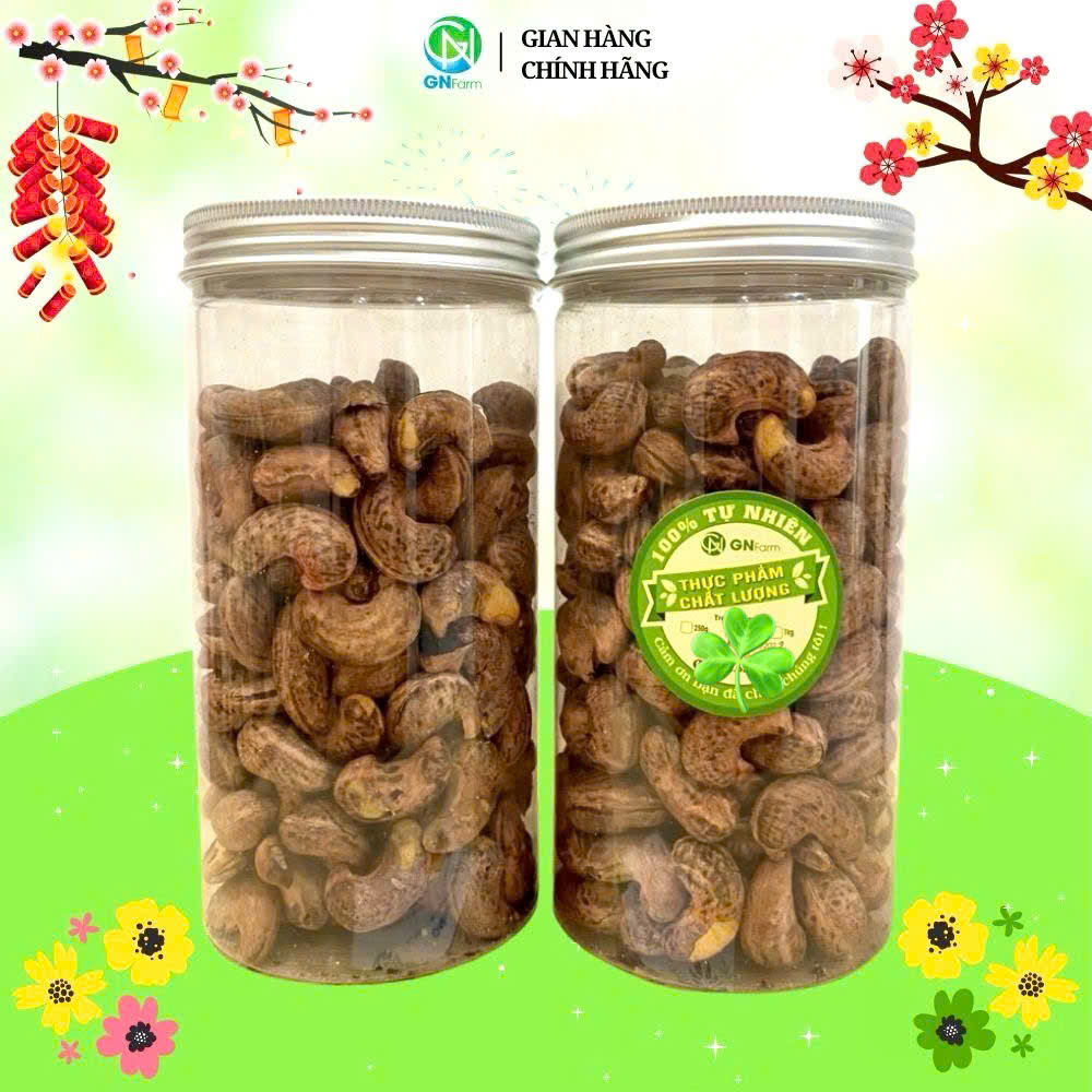 Hạt Điều Rang Muối Bình Phước Hạt Điều A Cồ Vỏ Lụa Nguyên Hạt Giòn Ngon Chất Lượng Trên Từng Hạt - Hộp 250g/500g