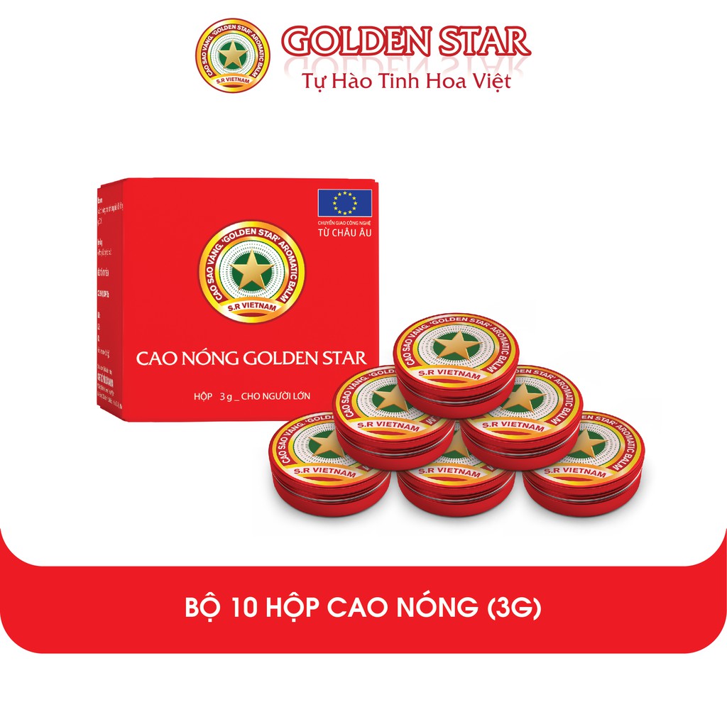 [Rẻ vô địch] [Chính hãng] Combo 10 Cao sao vàng Golden Star 3g
