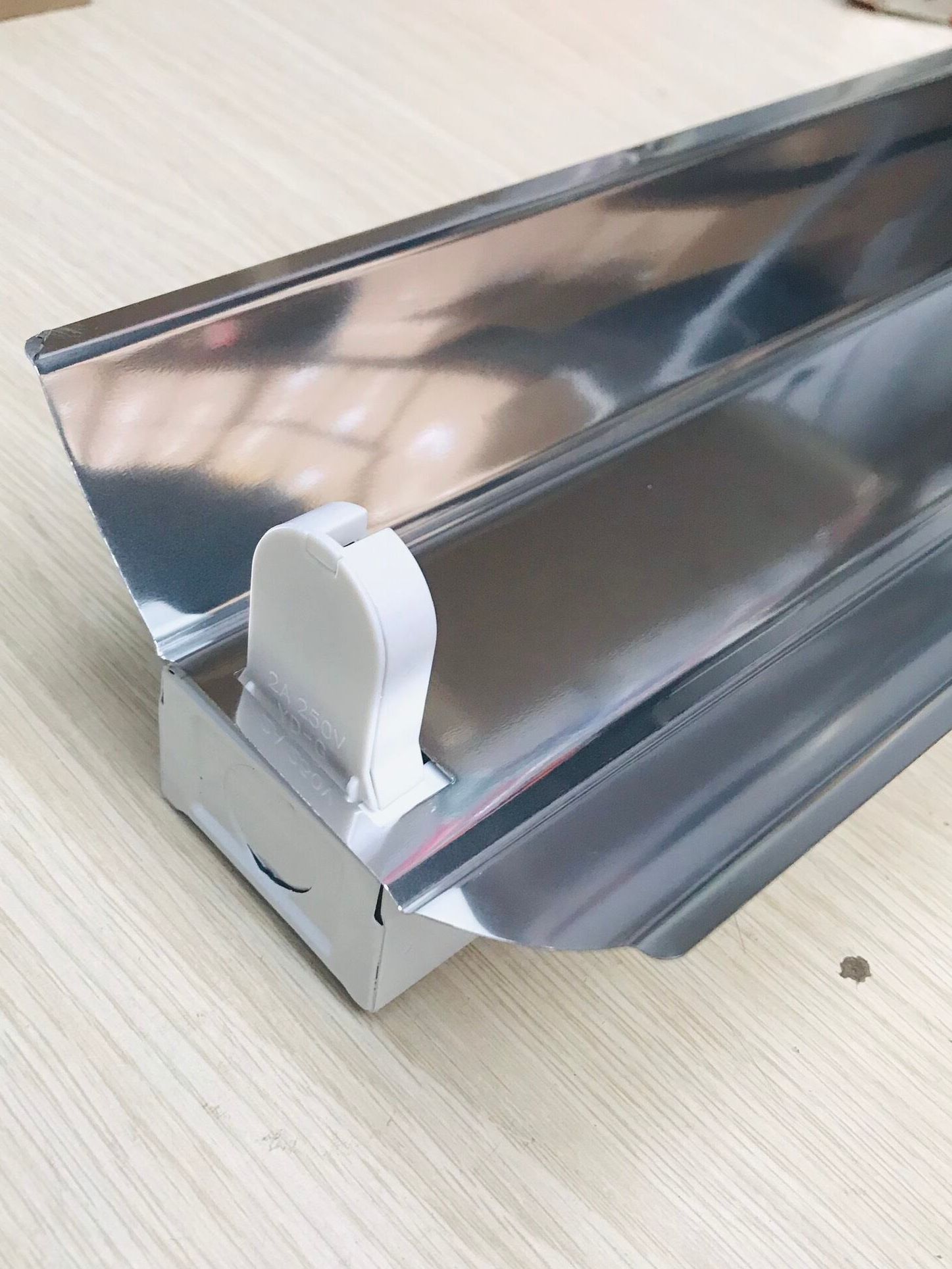 [HCM]Combo 10 máng đèn led 1.2m inox đơn có chóa phản quang